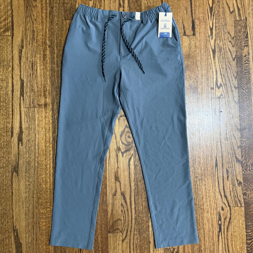 Chubbies The Musts Everywear Pant Mens Large Slate Blue Gray 778223-204 NWT
